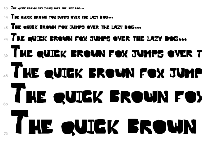 OPN Malatashito font waterfall